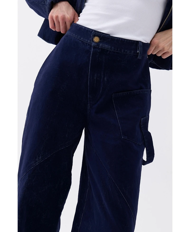 Nocturne Women's High Waist Velvet Pants