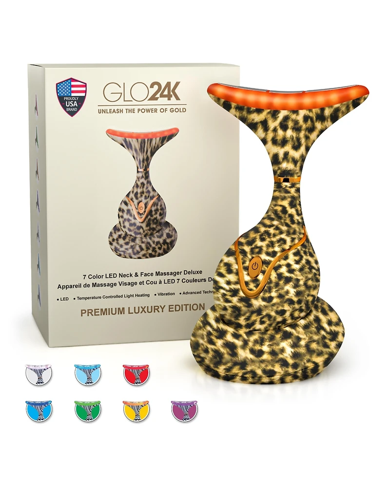 7 Color Led Neck & Face Massager Deluxe (Cheetah)