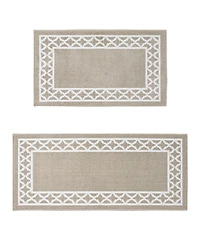 Nautica Collin Trellis Border Tufted 2-Pc. Runner Rug Set