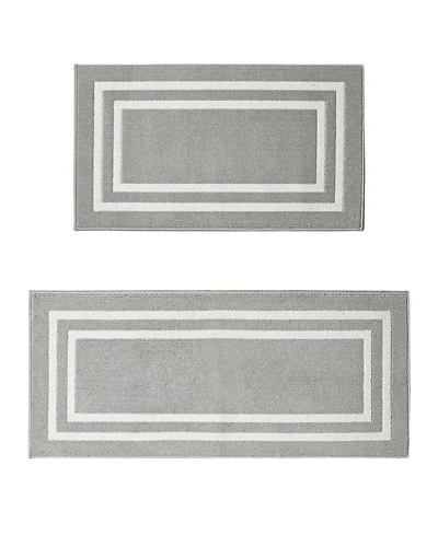 Nautica Double Line Border Tufted 2-Pc. Runner Rug Set