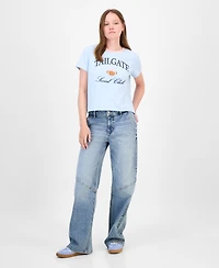 Madden Girl Juniors' Sporty Crewneck T-Shirt