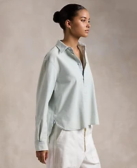 Polo Ralph Lauren Women's Cropped Boxy Chambray Shirt
