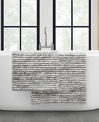French Connection Space Dye Chunky Chenille 2-Pc. Bath Rug Set