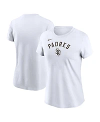 Nike Women's White San Diego Padres Team Arch T-Shirt
