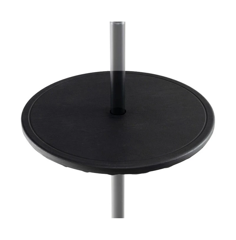 20 Inches Outdoor Adjustable Umbrella Table with 1.5 Inches Umbrella Hole
