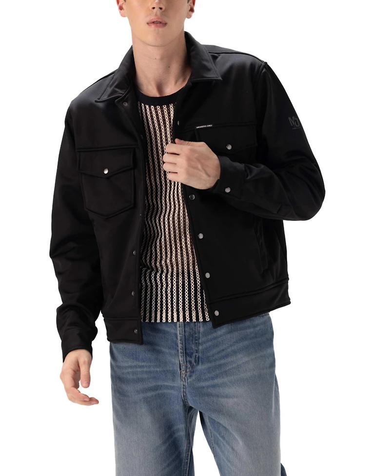 Members Only Men's Soft Shell Shirt Jacket