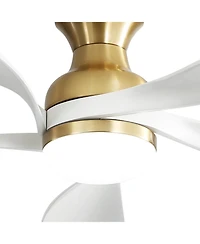 Sofucor 52" Modern Smart Ceiling Fan with 5 Solid Wood Blades