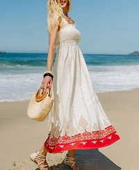 Cupshe Women's Coconut Sky Two-Toned Maxi Beach Dress