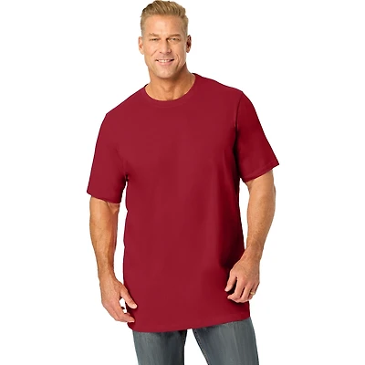 Boulder Creek Big & Tall by KingSize Heavyweight Longer-Length Crewneck T-Shirt