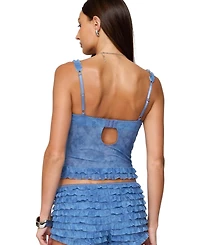 Edikted Women's Shailee Ruffled Bra Top
