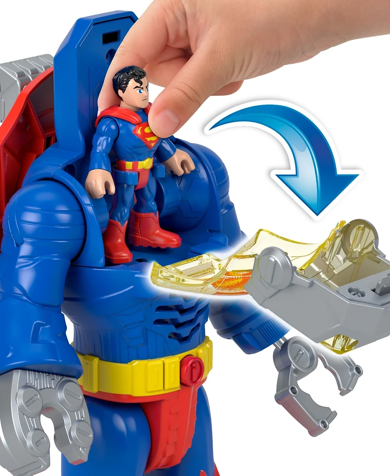 Imaginext Dc Super Friends Superman Insider Exo Suit Robot, 6 Pieces
