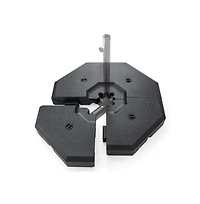 4 Pieces Patio Cantilever Offset Umbrella Weights Base Plate Set