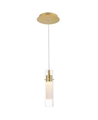 Cwi Lighting 10.5" Metal Olinda Led Integrated Mini Pendant