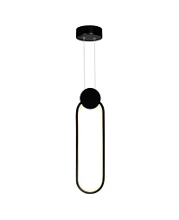 Cwi Lighting 17" Metal Pulley 4 in Led Mini Pendant