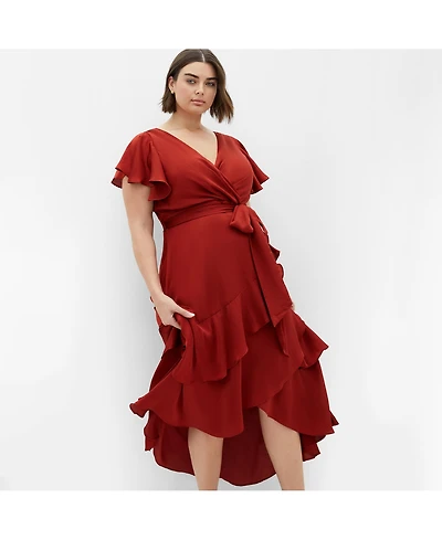 City Chic Plus Flirty Jen Maxi Dress