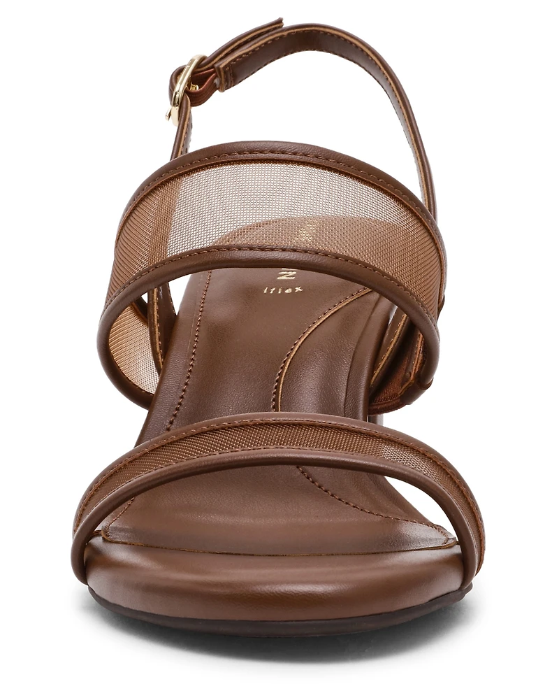 Anne Klein Women's Rhonda Mesh Band Block Heel Dress Sandals