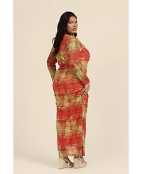 Fashion-szn Curve Women's Tye Dye Midi Dress