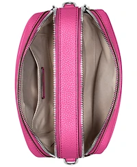 Michael Kors Bryant Medium Leather Double Zip Chain Camera Crossbody