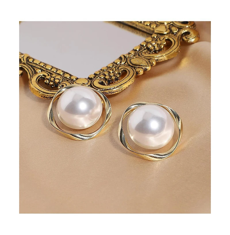 Sohi Gold-Plated Stud Earrings