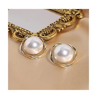 Sohi Gold-Plated Stud Earrings