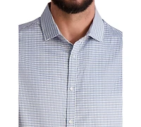 Karl Lagerfeld Paris Men's Woven Houndstooth Shirt