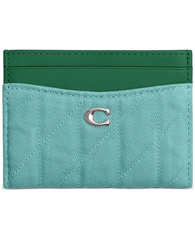 Coach Essential Denim Card Case