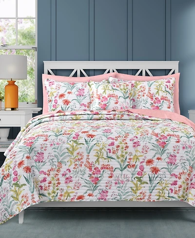 J by Queen Bold Tallulah 3-Pc. Quilt Set, King/California King