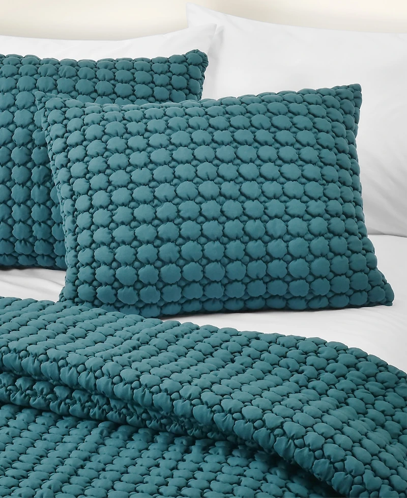 J by Queen Bold Cloud Puff 3-Pc. Quilt Set, Full/Queen