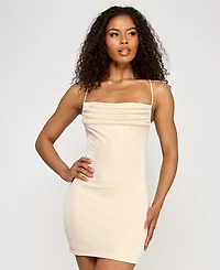 City Studios Juniors' Embellished Knit Bodycon Dress