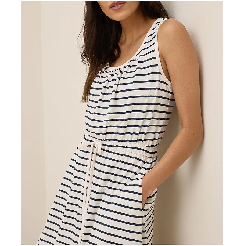 Pact Women's Organic Cotton Relaxed Slub Tank Maxi Dress