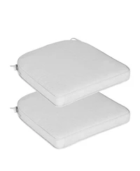 Aoodor Outdoor Dining Chair Cushions Set of 2, Waterproof Patio Furniture Seat Cushions, Pads with Ties, 18 x 19 inch