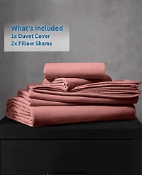 Nestl Ultra Soft Prewashed 3-Pc. Duvet Cover Set