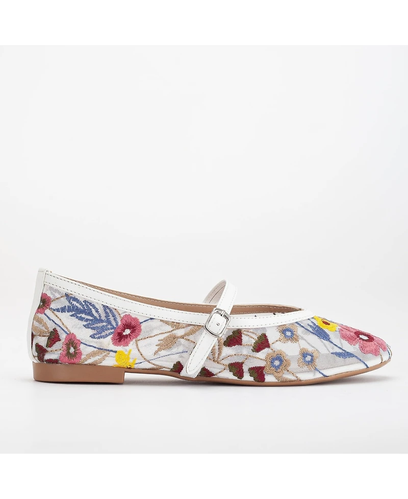 Fauna Mesh Mary Jane Flats