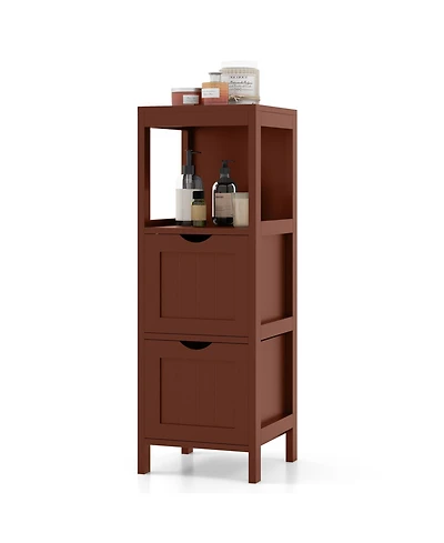 Freestanding Storage Cabinet with 2 Removable Drawers for Bathroom