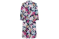Olsen Women's Leaf Print Shirt Dress