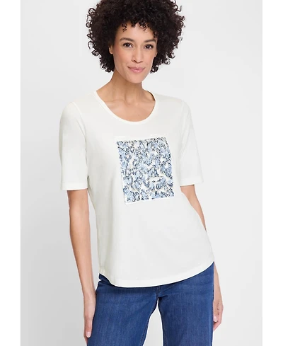 Olsen Women's Flip Sequins Leo T-Shirt