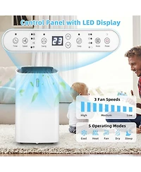 14000 Btu(Ashrae) Portable Air Conditioner with App and WiFi Control