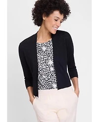 Olsen Women's Cropped Cardigan with Waist Tie