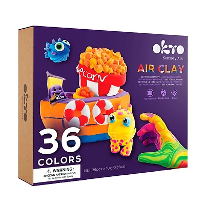 Okto Air Clay Set for Creativity – 36 Colors