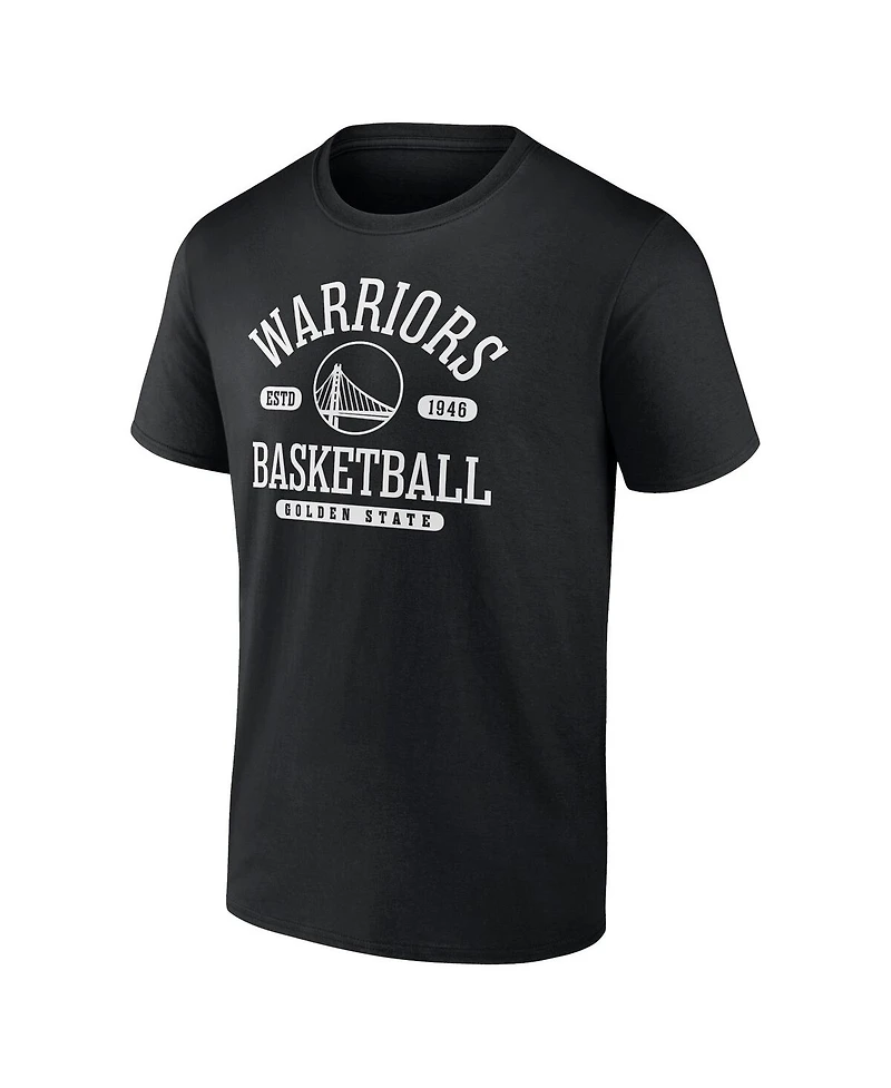 Fanatics Mto Label Men's Black Golden State Warriors Danger Zone T-Shirt