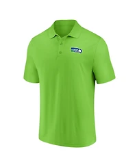 Fanatics Men's Neon Green Seattle Seahawks Component Polo Shirt