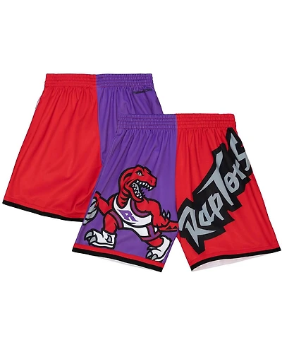 Mitchell & Ness Men's Purple Toronto Raptors Big Face 5.0 Fashion Shorts