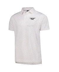 FootJoy Men's White Genesis Invitational ProDry Bounce Print Stretch Pique Polo Shirt