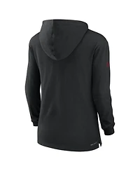 Nike Women's Black Arizona Cardinals Sideline Performance Long Sleeve Hoodie T-Shirt