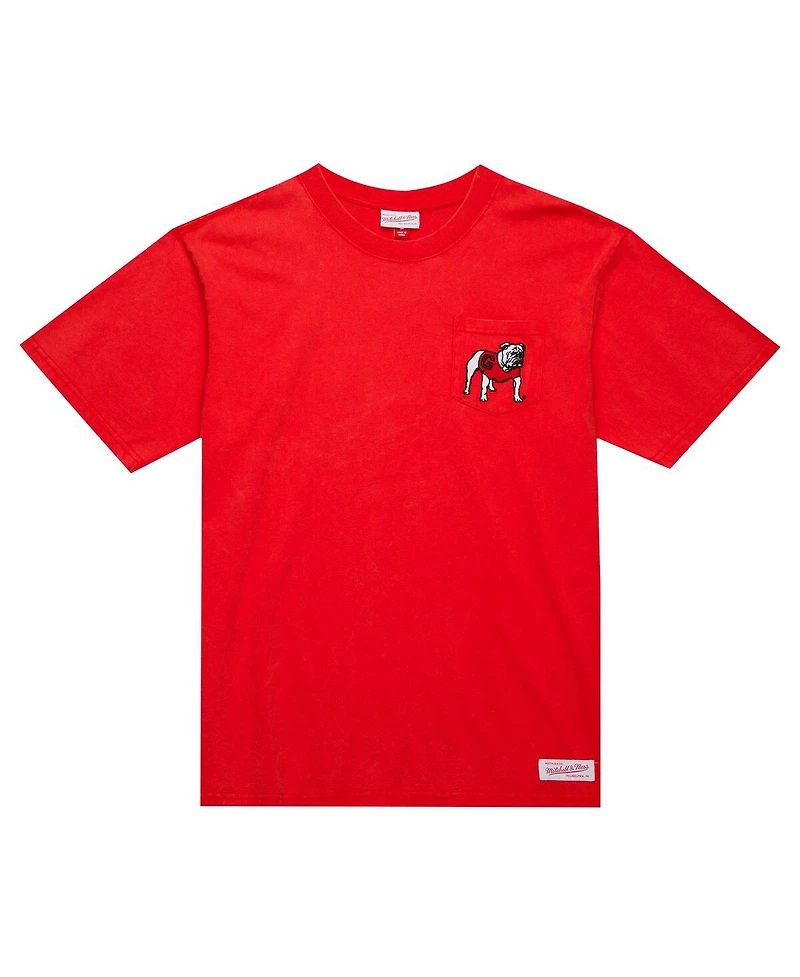 Mitchell & Ness Men's Red Georgia Bulldogs Big Tall Fade Away Premium T-Shirt