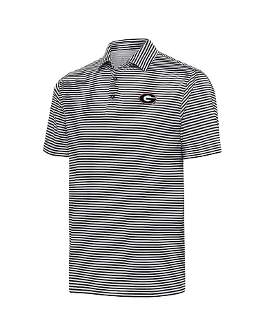 Antigua Men's Black Georgia Bulldogs Skills Polo Shirt