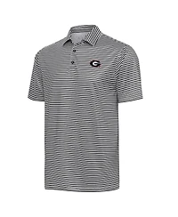Antigua Men's Black Georgia Bulldogs Skills Polo Shirt