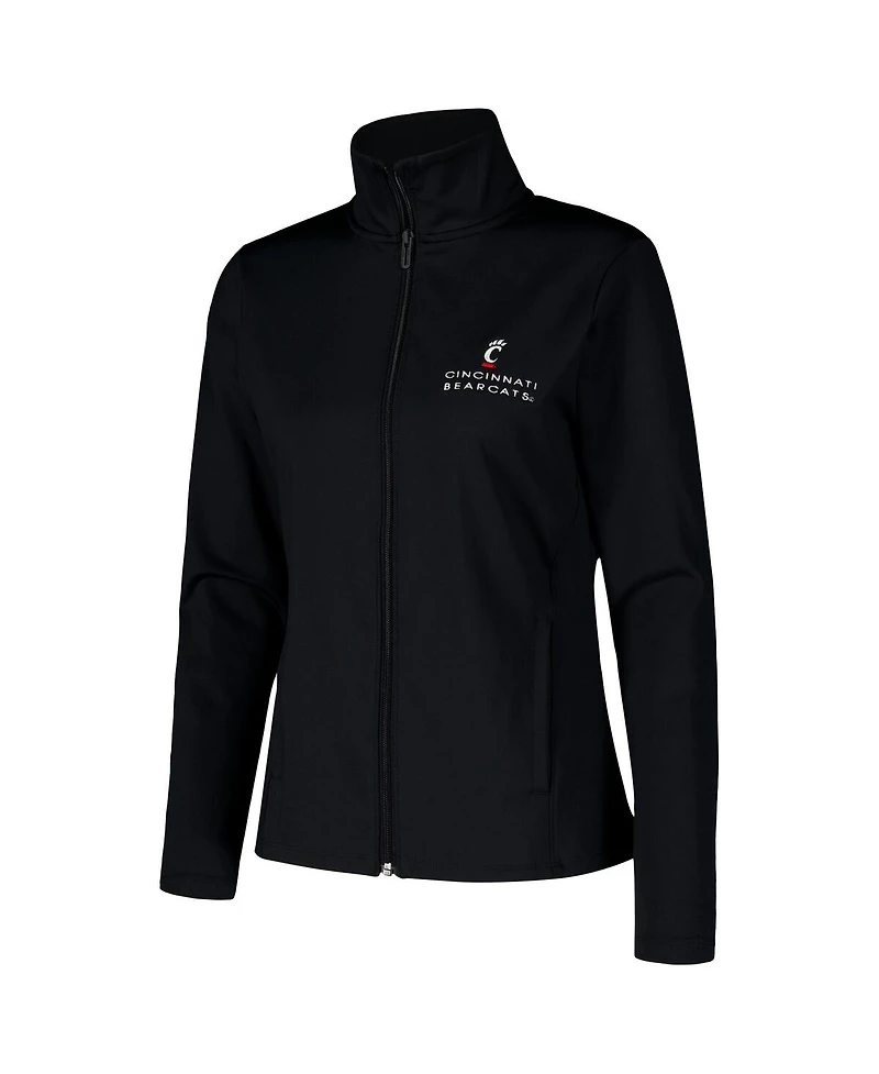 Under Armour Women's Black Cincinnati Bearcats Sweat-Wicking Soft Motion Full-Zip Jacket