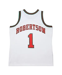 Mitchell & Ness Men's Oscar Robertson White Milwaukee Bucks 1971-72 Swingman Jersey
