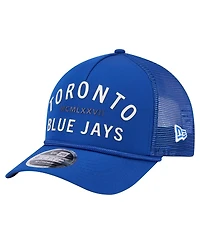 New Era Men's Royal Toronto Blue Jays Minimalist 9FORTY A-Frame Adjustable Hat